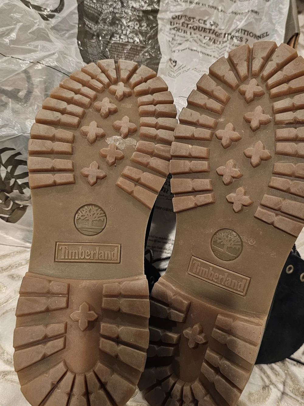 Timberland Black Suede Lace-Up Lug Sole Boots